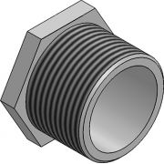 20mm Galvanised Hexagon Plug